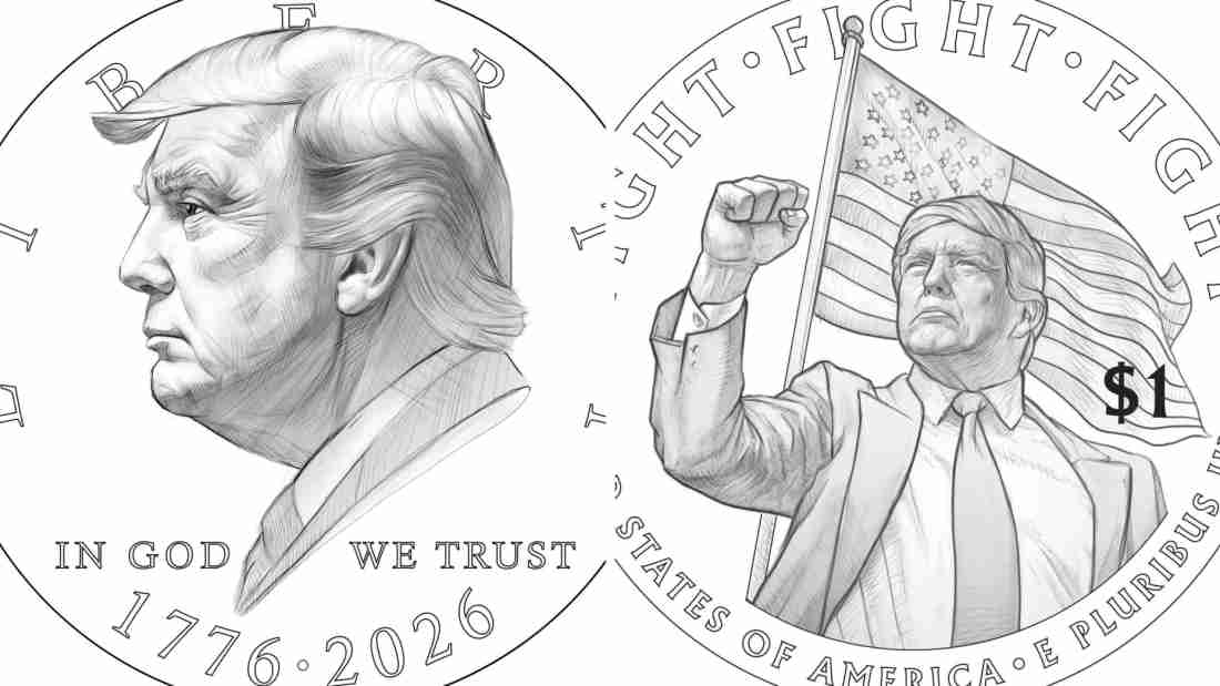 Bộ Tài chính Mỹ xem xét phát hành đồng xu 1 USD in hình ông Trump- Ảnh 1.