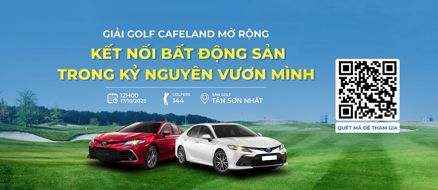 Ngày 17/10: Khởi tranh giải golf "CafeLand mở rộng: Kết nối bất động sản trong kỷ nguyên vươn mình"- Ảnh 1.