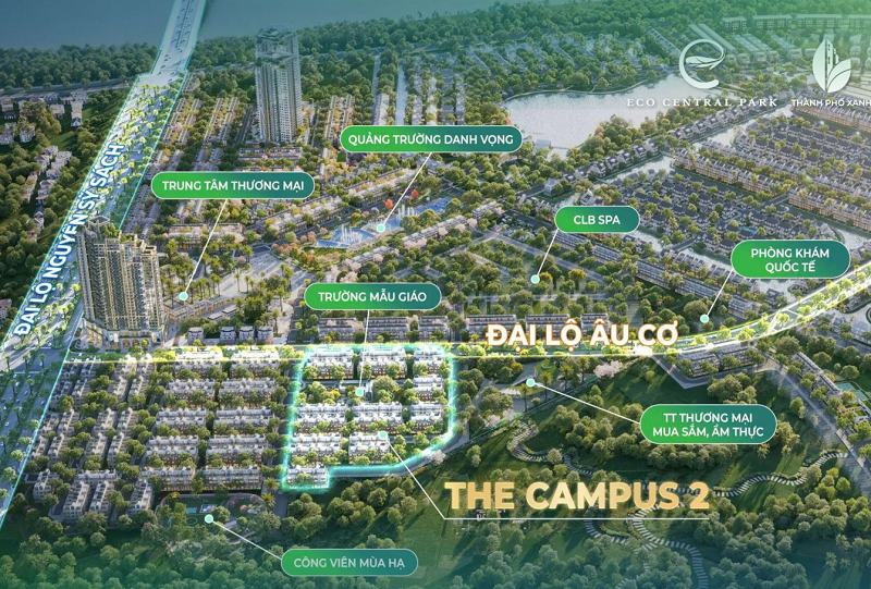 The Campus 2: Phân khu tại Eco Central Park Nghệ An- Ảnh 2.