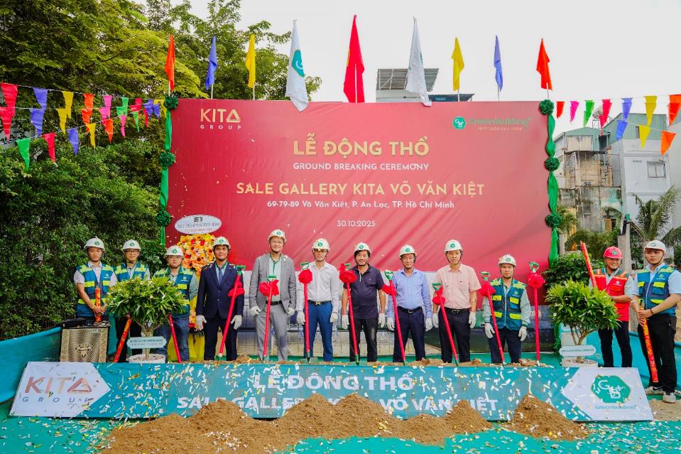 KITA Group động thổ nhà mẫu KITA Võ Văn Kiệt- Ảnh 1. KITA Group động thổ nhà mẫu KITA Võ Văn Kiệt- Ảnh 1.