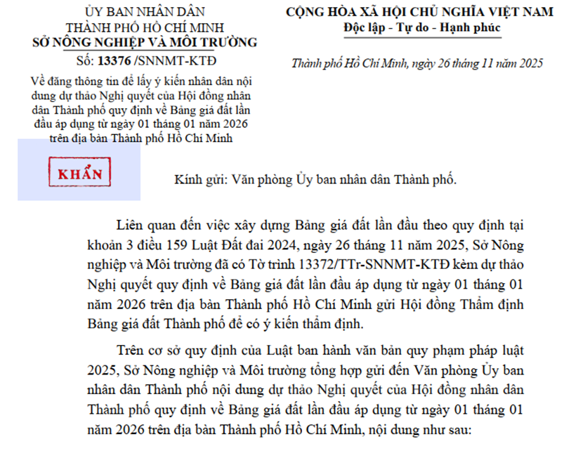 Chi tiết bảng giá đất nông nghiệp 168 xã phường TP.HCM- Ảnh 1.
