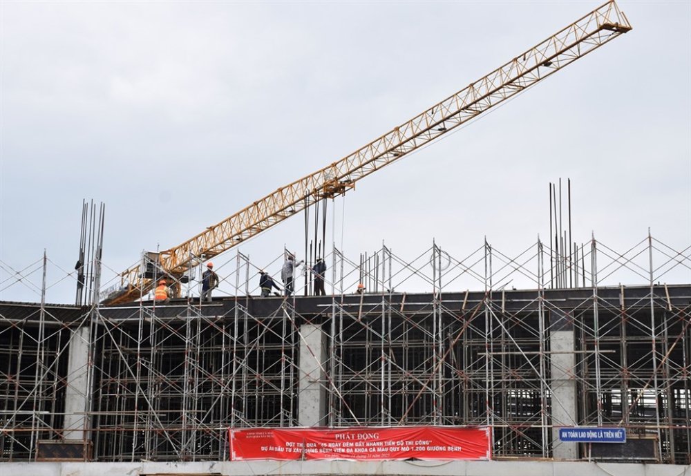 Cà Mau tăng tốc dự án bệnh viện đa khoa 1.200 giường- Ảnh 2. Cà Mau tăng tốc dự án bệnh viện đa khoa 1.200 giường- Ảnh 2.
