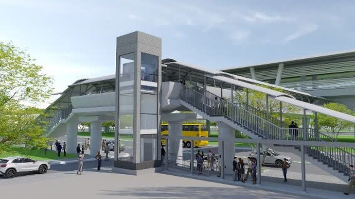 Khởi công 8 thang máy trọng tải 1.000kg dọc cầu vượt bộ hành tuyến metro số 1- Ảnh 1. Khởi công 8 thang máy trọng tải 1.000kg dọc cầu vượt bộ hành tuyến metro số 1- Ảnh 1.