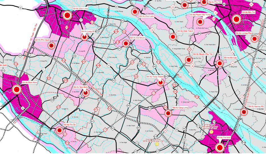 Chi tiết 45 đ&ocirc; thị Vĩnh Long đến năm 2030- Ảnh 2.