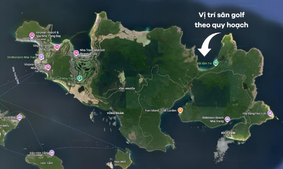Khởi c&ocirc;ng s&acirc;n golf hơn 100ha tr&ecirc;n đảo H&ograve;n Tre- Ảnh 1.