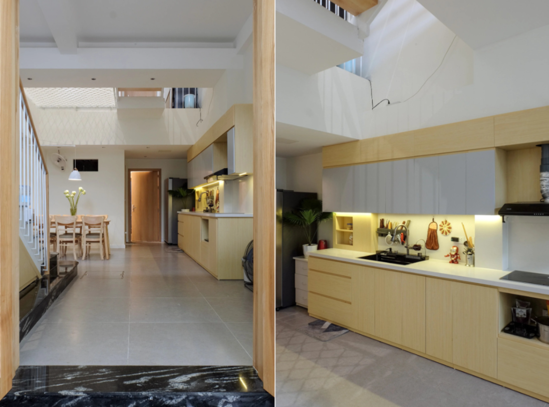 Sức mạnh của giếng trời và kiến trúc lệch tầng trong ngôi nhà 63m2 cho gia đình 3 thế hệ tại Hà Nội- Ảnh 4. Sức mạnh của giếng trời và kiến trúc lệch tầng trong ngôi nhà 63m2 cho gia đình 3 thế hệ tại Hà Nội- Ảnh 4.