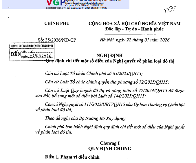 C&aacute;c bước c&ocirc;ng nhận đ&ocirc; thị loại I, II, III theo quy định mới- Ảnh 1.