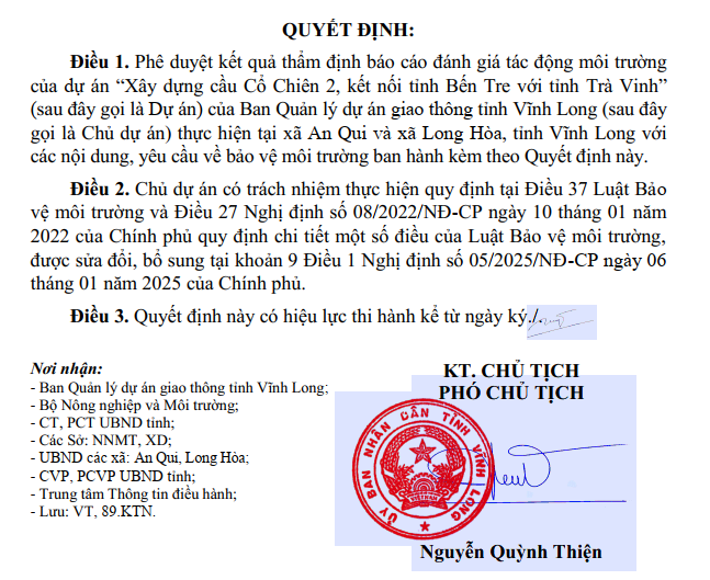 Miền T&acirc;y sắp c&oacute; th&ecirc;m cầu d&agrave;i 5km nối Bến Tre v&agrave; Tr&agrave; Vinh- Ảnh 1.