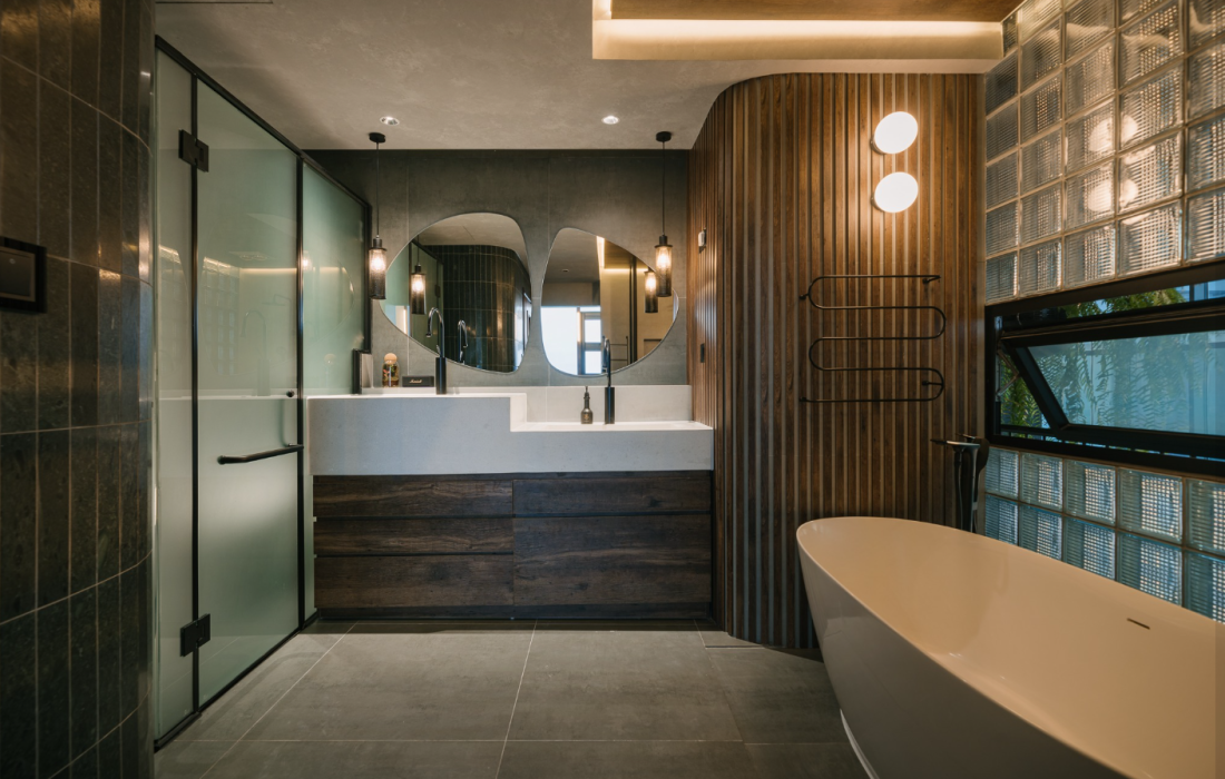 Cải tạo căn hộ th&ocirc;ng tầng H&agrave; Nội: Giải ph&aacute;p Industrial thuần h&oacute;a sức n&oacute;ng hướng T&acirc;y- Ảnh 12.