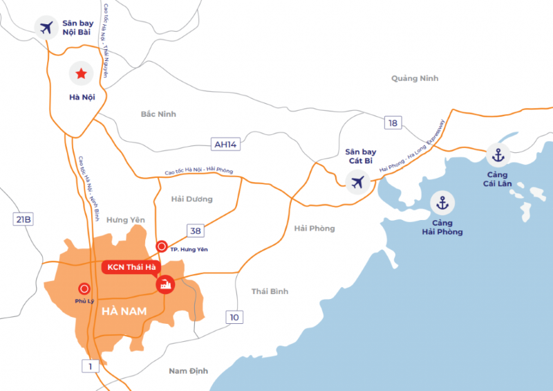 Khu c&ocirc;ng nghiệp Th&aacute;i H&agrave; Ninh B&igrave;nh- Ảnh 1.