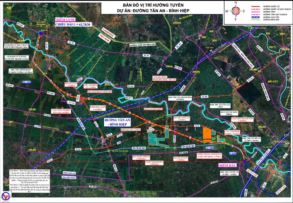 T&acirc;y Ninh l&agrave;m tuyến đường mới d&agrave;i hơn 62km song h&agrave;nh Quốc lộ 62- Ảnh 1.