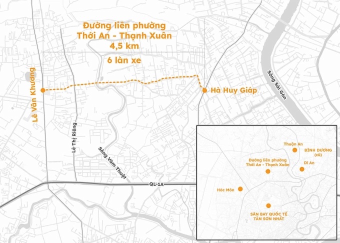 Điều chỉnh tuyến đường 6 l&agrave;n xe hơn 3.500 tỷ ph&iacute;a T&acirc;y Bắc TP.HCM- Ảnh 2.