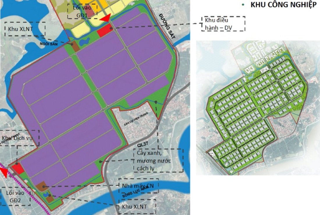 Khu c&ocirc;ng nghiệp Y&ecirc;n Sơn &ndash; Bắc Lũng giai đoạn 1 Bắc Ninh&nbsp;- Ảnh 2.