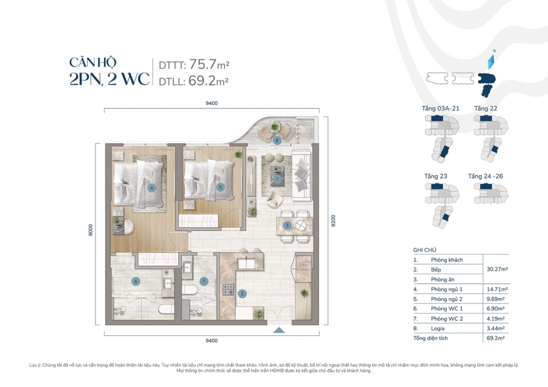 Welltone Luxury Residence: Tổ hợp căn hộ tại Kh&aacute;nh H&ograve;a- Ảnh 5.