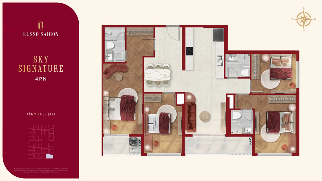 Lusso Saigon: Phân khu căn hộ thuộc La Pura TP.HCM- Ảnh 10. Lusso Saigon: Phân khu căn hộ thuộc La Pura TP.HCM- Ảnh 10.