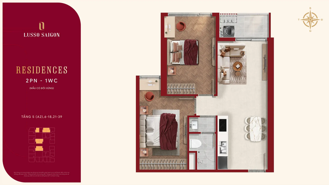 Lusso Saigon: Phân khu căn hộ thuộc La Pura TP.HCM- Ảnh 6. Lusso Saigon: Phân khu căn hộ thuộc La Pura TP.HCM- Ảnh 6.