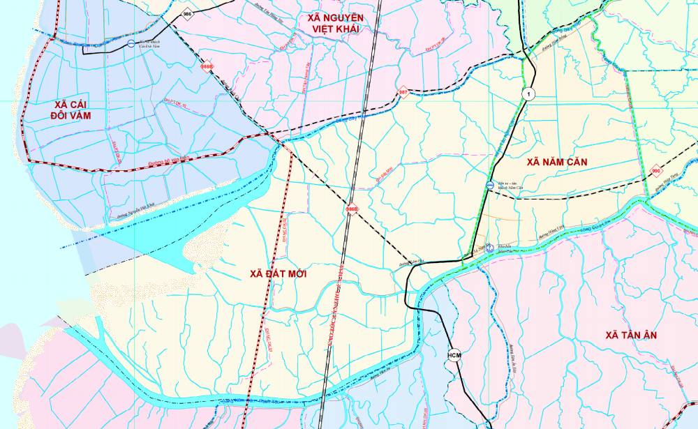 Đang b&agrave;n giao mặt bằng thi c&ocirc;ng đoạn đấu nối cao tốc C&agrave; Mau - Đất Mũi- Ảnh 1.