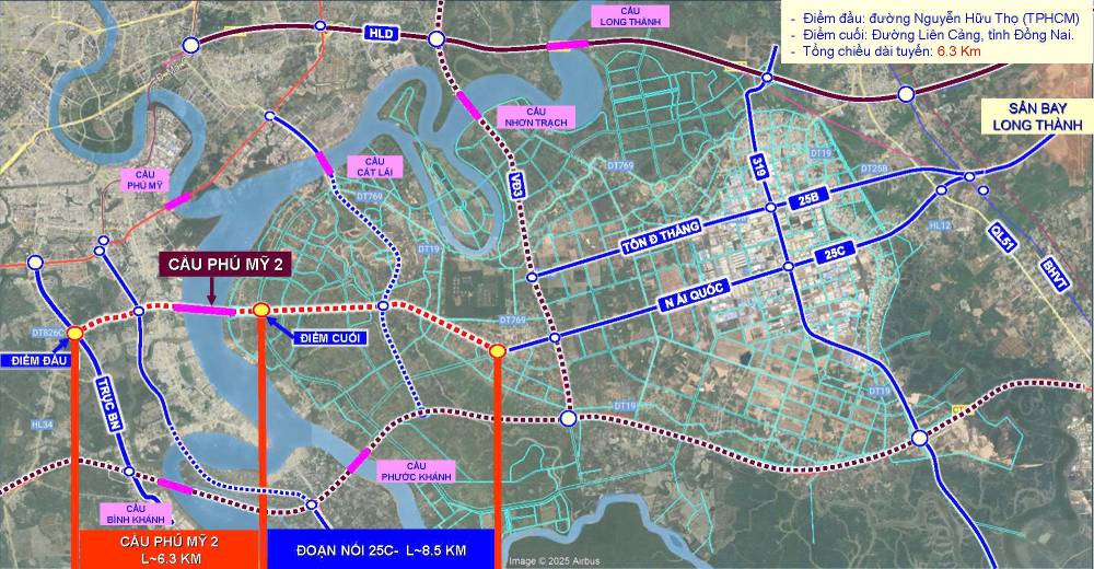 Cầu Phú Mỹ 2 hơn 23.000 tỷ lộ diện thiết kế: Mở trục kết nối TP.HCM đến sân bay Long Thành- Ảnh 2. Cầu Phú Mỹ 2 hơn 23.000 tỷ lộ diện thiết kế: Mở trục kết nối TP.HCM đến sân bay Long Thành- Ảnh 2.