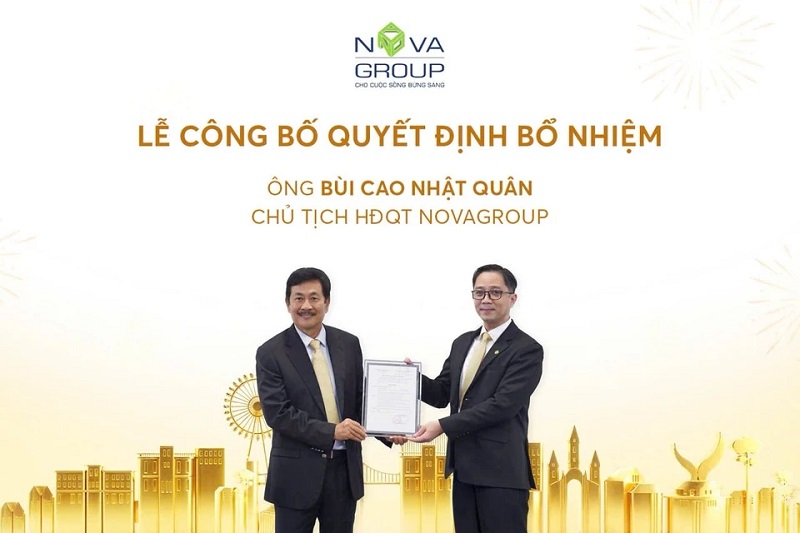&Ocirc;ng B&ugrave;i Cao Nhật Qu&acirc;n l&agrave;m Chủ tịch NovaGroup- Ảnh 1.
