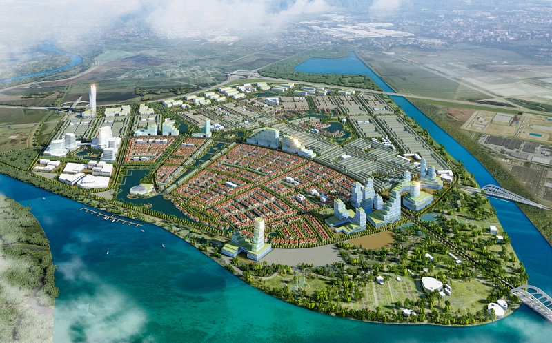 Kinh Bắc đ&atilde; r&oacute;t h&agrave;ng tỷ USD v&agrave;o dự &aacute;n Tr&agrave;ng C&aacute;t, định hướng &ldquo;AI City&rdquo;, quỹ đất tăng th&ecirc;m hơn 3.000 ha- Ảnh 1.