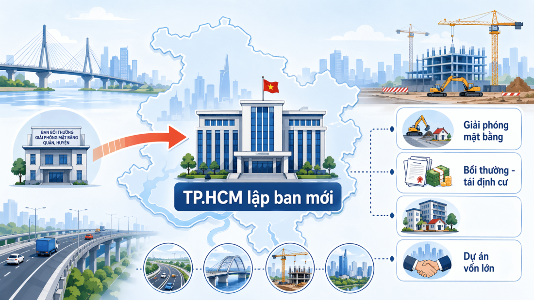 TP.HCM lập ban giải ph&oacute;ng mặt bằng cấp th&agrave;nh phố, loạt dự &aacute;n lớn sắp tăng tốc- Ảnh 1.