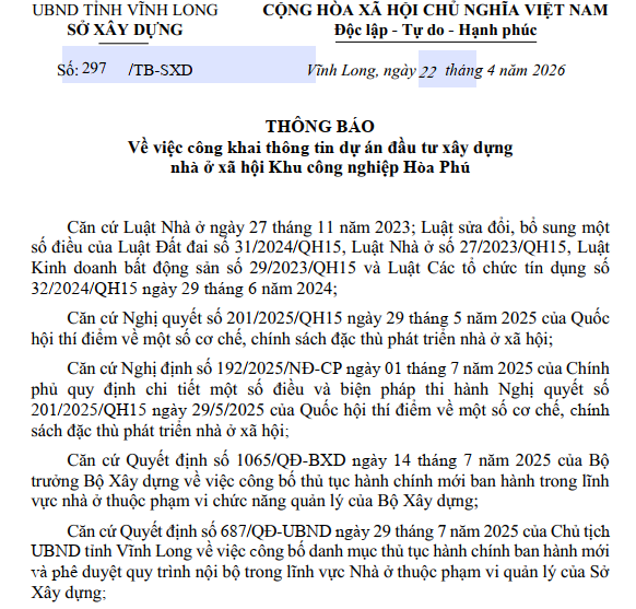 Vĩnh Long mời đầu tư nh&agrave; ở x&atilde; hội tại Khu c&ocirc;ng nghiệp c&oacute; 40.000 lao động- Ảnh 1.