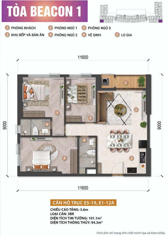 Ph&acirc;n khu căn hộ Beacon Tower &ndash; Blanca City tại TP.HCM- Ảnh 7.