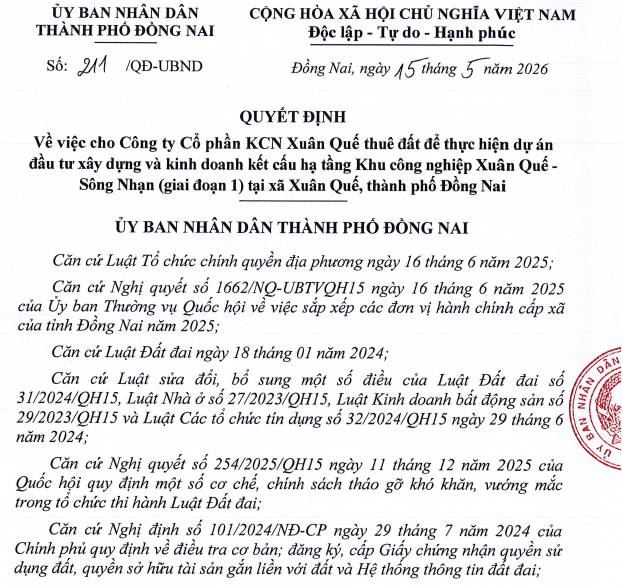 Đồng Nai cho thuê 960 ha đất làm khu công nghiệp tạo 90.000 việc làm- Ảnh 1. Đồng Nai cho thuê 960 ha đất làm khu công nghiệp tạo 90.000 việc làm- Ảnh 1.