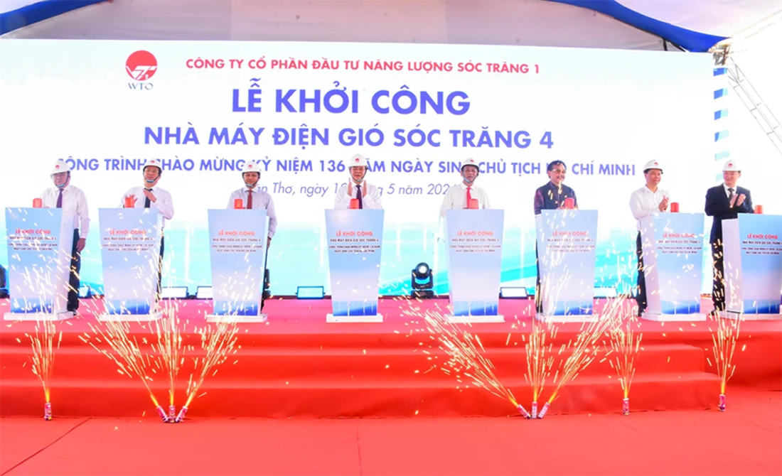 Khởi c&ocirc;ng nh&agrave; m&aacute;y Điện gi&oacute; S&oacute;c Trăng 4 tr&ecirc;n diện t&iacute;ch hơn 1.200ha, vốn đầu tư 14.500 tỷ đồng- Ảnh 1.