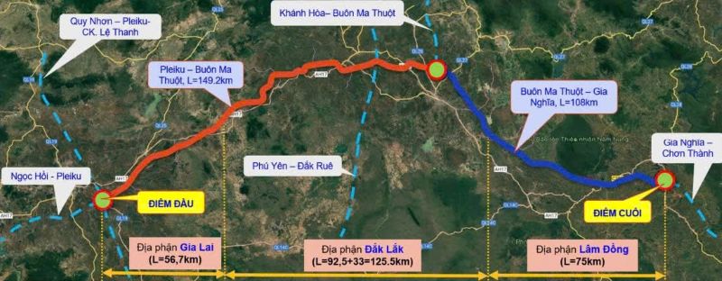 Đề xuất x&acirc;y dựng cao tốc Bắc - Nam ph&iacute;a T&acirc;y đoạn Pleiku - Bu&ocirc;n Ma Thuột - Gia Nghĩa trước năm 2030- Ảnh 1.