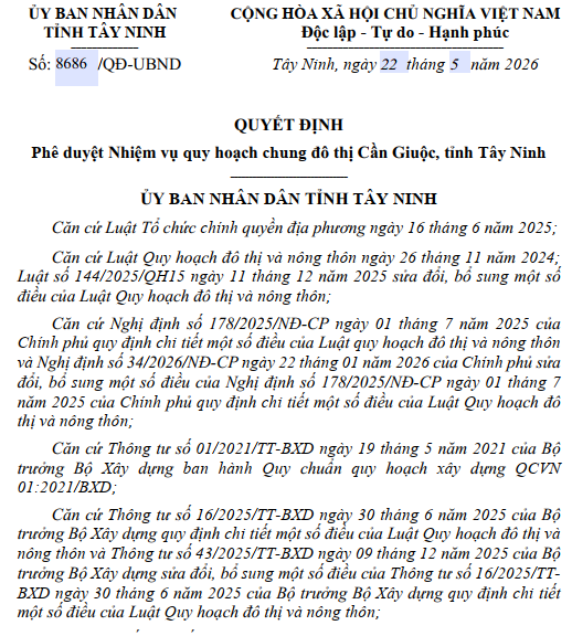 T&acirc;y Ninh quy hoạch chung đ&ocirc; thị 21.500 ha, nơi c&oacute; loạt khu đ&ocirc; thị &ldquo;khủng&rdquo; sắp h&igrave;nh th&agrave;nh- Ảnh 1.