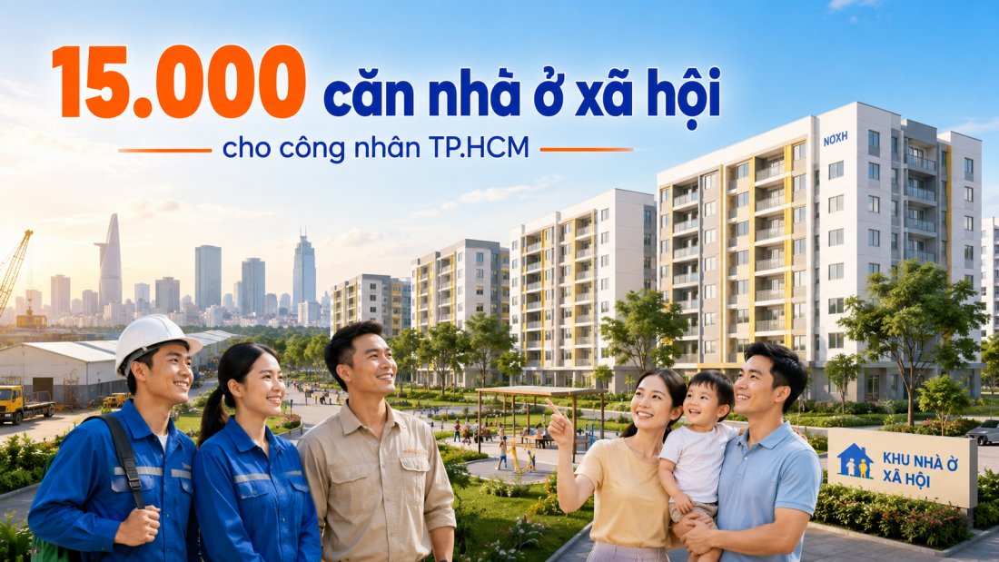 Tin vui c&ocirc;ng nh&acirc;n TP.HCM: Sắp c&oacute; h&agrave;ng chục ngh&igrave;n căn nh&agrave; ở x&atilde; hội cho người lao động- Ảnh 1.