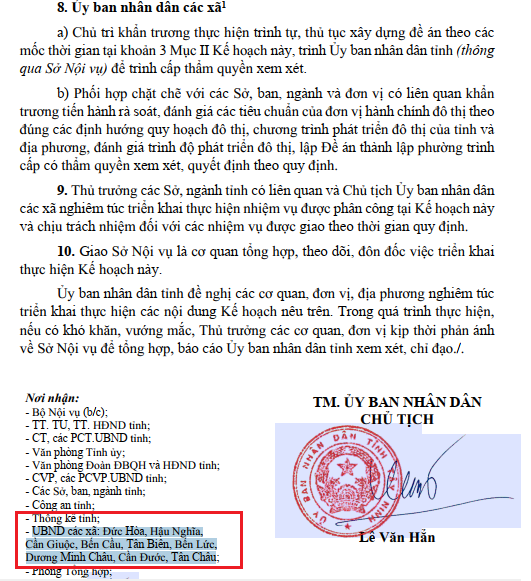 Tây Ninh quy hoạch xã lên phường: Đức Hòa, Hậu Nghĩa, Cần Giuộc, Bến Cầu, Tân Biên, Bến Lức, Dương Minh Châu, Cần Đước và Tân Châu- Ảnh 1. Tây Ninh quy hoạch xã lên phường: Đức Hòa, Hậu Nghĩa, Cần Giuộc, Bến Cầu, Tân Biên, Bến Lức, Dương Minh Châu, Cần Đước và Tân Châu- Ảnh 1.