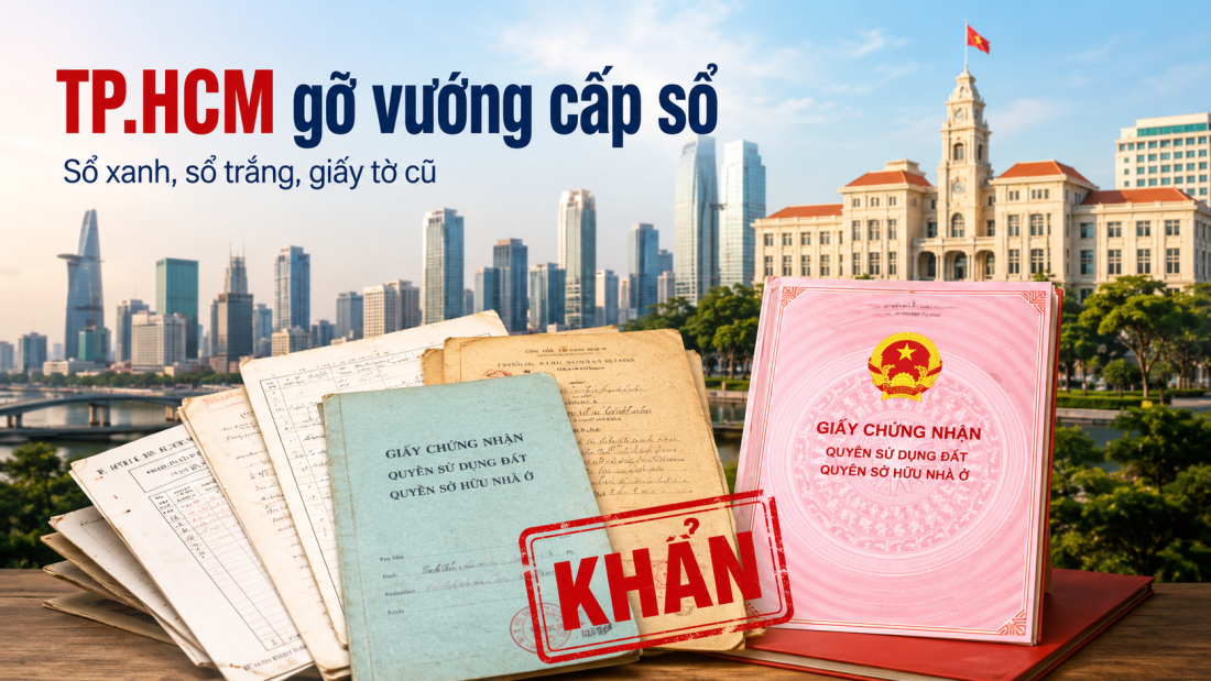 N&Oacute;NG: TP.HCM gửi văn bản khẩn về cấp sổ hồng, sổ đỏ cho giấy tờ cũ- Ảnh 1.
