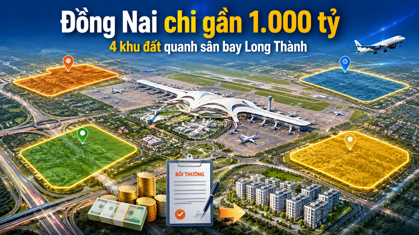 1.000 tỷ bồi thường 4 khu đất quanh s&acirc;n bay Long Th&agrave;nh- Ảnh 2.