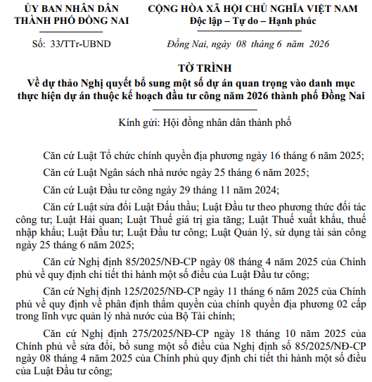 TIN NÓNG: Đồng Nai phê duyệt 7 dự án “khủng” gần 30.000 tỷ- Ảnh 1. TIN NÓNG: Đồng Nai phê duyệt 7 dự án “khủng” gần 30.000 tỷ- Ảnh 1.
