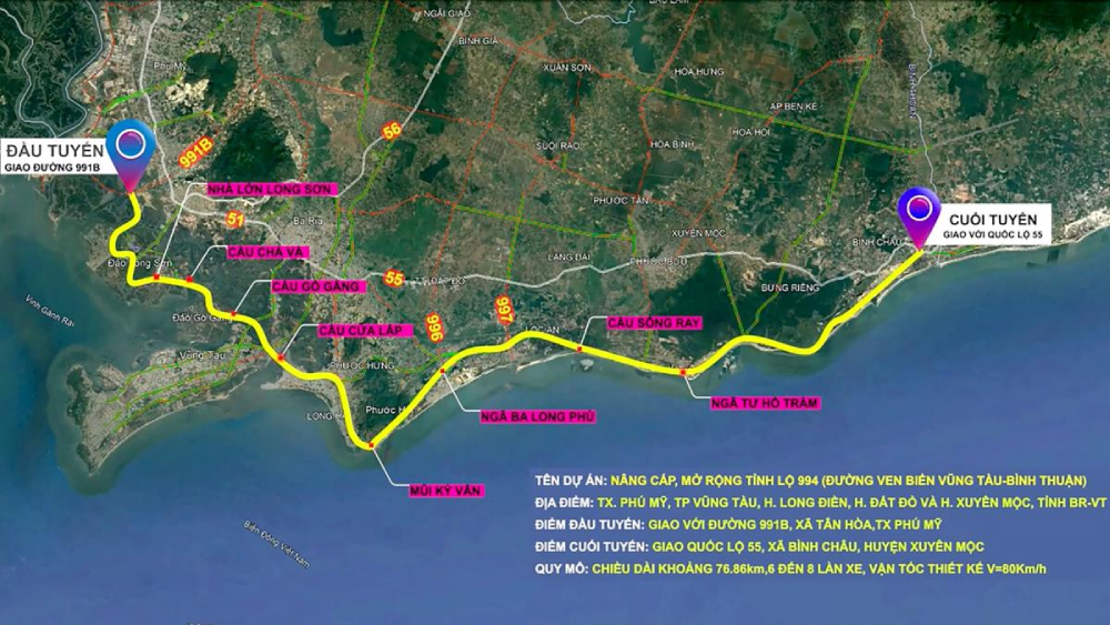 Tuyến đường ven biển dài 77km đi qua Long Sơn, Hồ Tràm, Bình Châu… có chuyển động mới- Ảnh 1. Tuyến đường ven biển dài 77km đi qua Long Sơn, Hồ Tràm, Bình Châu… có chuyển động mới- Ảnh 1.