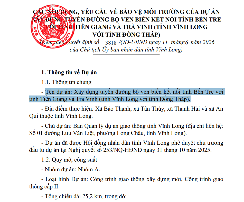Tin vui lớn cho người dân Vĩnh Long: Sắp làm tuyến đường ven biển hơn 25km, có cầu Hàm Luông 2- Ảnh 2. Tin vui lớn cho người dân Vĩnh Long: Sắp làm tuyến đường ven biển hơn 25km, có cầu Hàm Luông 2- Ảnh 2.
