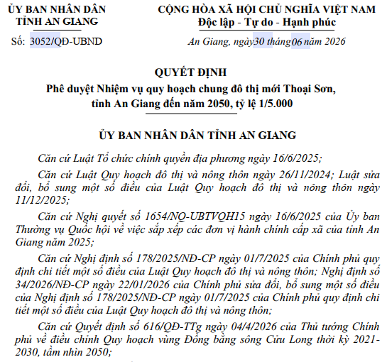 An Giang phê duyệt quy hoạch đô thị mới gần 7.000ha được mệnh danh là “Vịnh Hạ Long thu nhỏ- Ảnh 3.