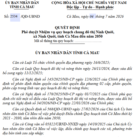 C&agrave; Mau quy hoạch chung đ&ocirc; thị 7.300ha gi&aacute;p ranh Cần Thơ- Ảnh 2.