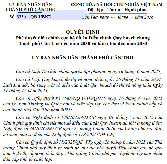 Danh sách 21 vị trí điều chỉnh quy hoạch tại Thành phố duy nhất vùng ĐBSCL- Ảnh 1.