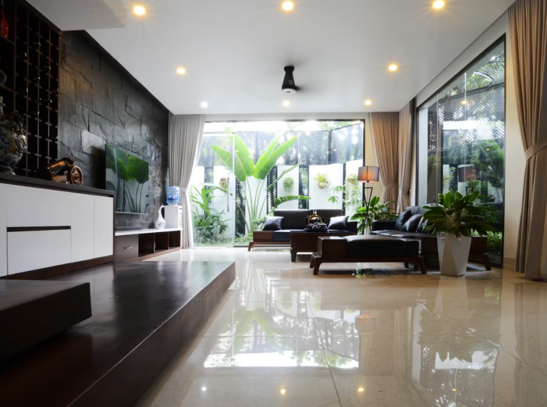 Vuông hóa góc xéo: Lời giải cho nhà phố trên đất phi đối xứng tại Bắc Giang- Ảnh 5.