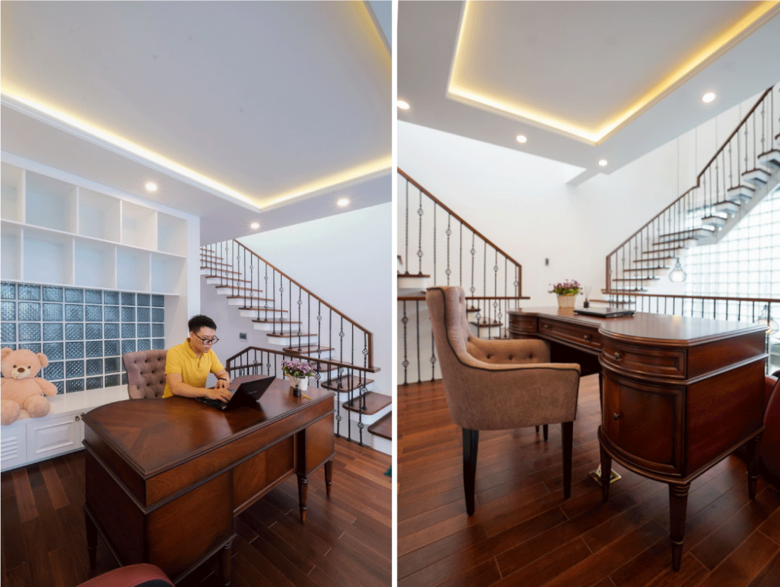 Gạch k&iacute;nh cản nắng hướng T&acirc;y cho nh&agrave; ống Đ&agrave; Nẵng đậm chất Indochine- Ảnh 11.