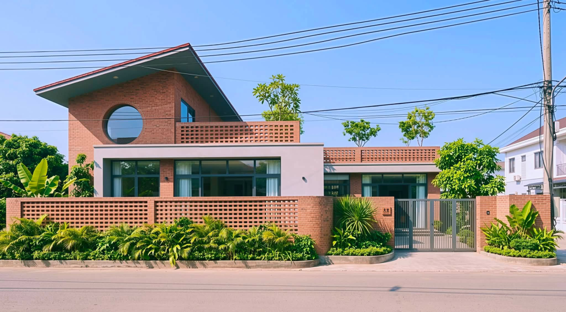 Cấu tr&uacute;c hạ nhiệt tự nhi&ecirc;n cho biệt thự vườn s&acirc;n trong Vĩnh Ph&uacute;c- Ảnh 1.