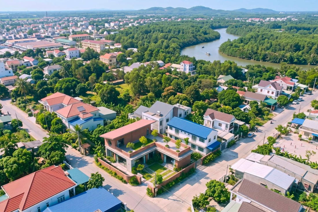 Cấu tr&uacute;c hạ nhiệt tự nhi&ecirc;n cho biệt thự vườn s&acirc;n trong Vĩnh Ph&uacute;c- Ảnh 2.