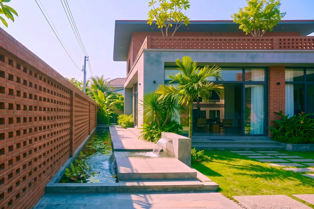Cấu tr&uacute;c hạ nhiệt tự nhi&ecirc;n cho biệt thự vườn s&acirc;n trong Vĩnh Ph&uacute;c- Ảnh 8.