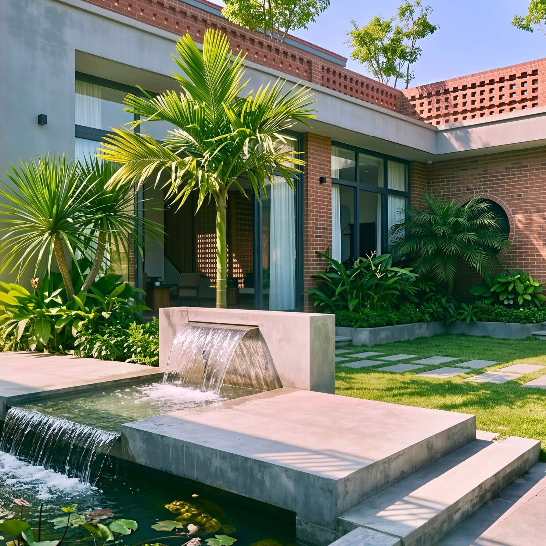 Cấu tr&uacute;c hạ nhiệt tự nhi&ecirc;n cho biệt thự vườn s&acirc;n trong Vĩnh Ph&uacute;c- Ảnh 10.