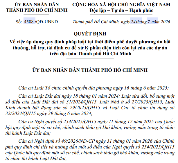 Tin vui lớn cho 25 dự án khu công nghiệp, đường giao thông bị vướng đền bù ở TP.HCM- Ảnh 1.