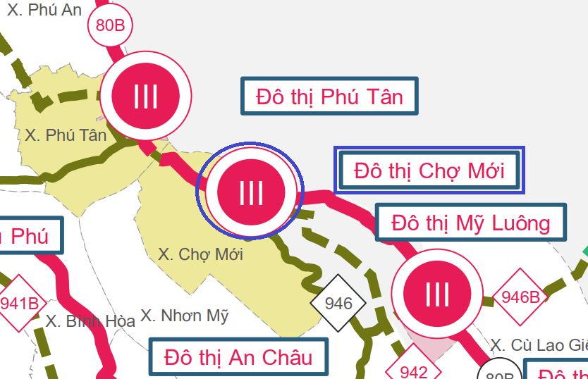An Giang quy hoạch chung đ&ocirc; thị Chợ Mới hơn 5.000ha, khai th&aacute;c h&agrave;nh lang s&ocirc;ng Tiền, s&ocirc;ng V&agrave;m Nao- Ảnh 2.