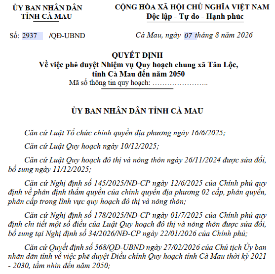 C&agrave; Mau quy hoạch khu vực gần 10.000ha gi&aacute;p trung t&acirc;m C&agrave; Mau, d&acirc;n số 50.000 người- Ảnh 2.